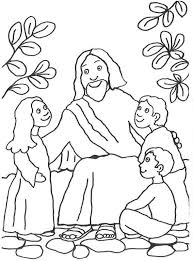 Jesus Spricht Mit Kindern Mit Buntstiften Oder Wachsmalkreiden Kann Ihr Kind Diese Szene Ausmalen Unsere Biblis Ausmalbilder Ausmalen Kostenlose Ausmalbilder