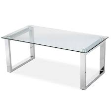 A glass top coffee table is the luxe version of designer coffee tables. Glass Top Coffee Tables With Stainless Steels Legs Oakface Limited