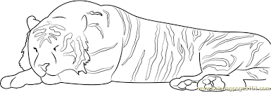 It is sure to entice your kiddo. Sleeping Tiger Coloring Page For Kids Free Tiger Printable Coloring Pages Online For Kids Coloringpages101 Com Coloring Pages For Kids