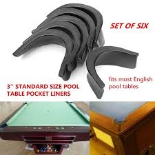 New 6pcs Set Black Rubber Pool Table Pocket Liners Protector Billiard Replacement Wish Trong 2020 Mua Sắm Sấm Dụng Cụ