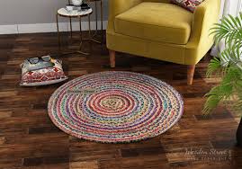 The seashells she sells are seashore seashells. Buy Patchwork Ripple Jute Chindi Braided Round Rug 3 X 3 Feet Online In India Wooden Street