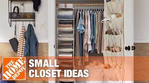 For a simpler storage fix, you can use a garment rack or clothes hanger rack to straighten out your clothes. Small Closet Organization The Home Depot