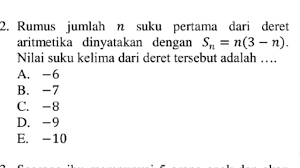 Diketahui Rumus Jumlah Suku Pertama Ditanyakan Suku Ke N Deret Aritmatika Smk Akp 2018 Youtube