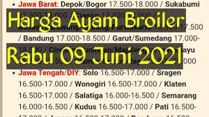 Scopri ricette, idee per la casa, consigli di stile e altre idee da provare. Harga Ayam Potong Hari Ini Rabu 09 Juni 2021 Youtube
