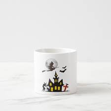 Halloween Haunted House Espresso Mug Zazzle Com Halloween Haunted Houses Halloween Haunt Halloween Mug