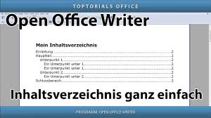 A handout is a special view of the presentation suitable to be printed and distributed to the audience. Inhaltsverzeichnis Erstellen Ganz Einfach Open Office Writer Youtube