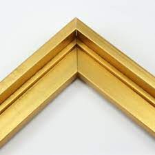 Canvas floater frames make the art look like it is floating within the frame. Gb24 3 4 Canvas Floater Gold Leaf P1807 Usa Custom Picture Framings Mouldings Floater Frames Liners Wooden Stretcher Bars Giclee On Canvas Fine Art Prints