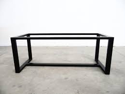 Powder coated steel table base. 28 H X 28 Width 52 Lenght Steel Frame Table Base