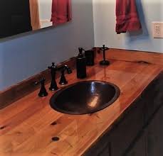 4.5 out of 5 stars (3) 3 reviews $ 16.00. 19 Oval Copper Bath Sink In Wooden Countertop Vanity Sinks