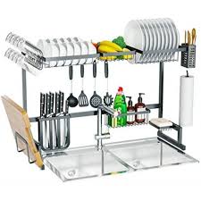 Maybe you would like to learn more about one of these? Skywin Kitchen Dish Rack Over Sink 15 Piece Set 2 Tier Dish Rack For Counter Over The Sink Dish Rack Black Steel Dish Rack Walmart Com Sink Dish Rack Stainless