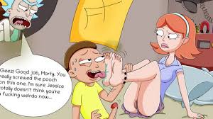 Animated Feet Obsession - Rick and Morty Adventures with Smelly Feet