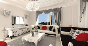 Siyah Beyaz Modern Salon Dekorasyonu Moda Dekorasyonlar Ev Icin Tasarim Evler Urun Tasarimi