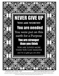 Walmart.com has been visited by 1m+ users in the past month Never Give Up Free Coloring Page Tienne Rei Fine Art