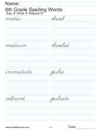 Skills learning to spell, third grade spelling words. Third Grade Worksheets Print And Customize