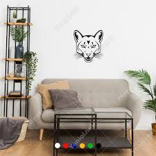 Agzini Acmis Hirlayan Kizgin Aslan Basi Sticker 2020 Aslan Display Duvar