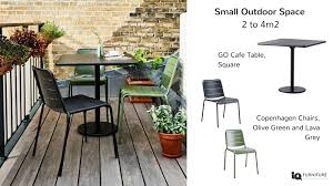 The seat has a small edge at the back to keep a chair cushion in place. Garden Furniture For Very Small Gardens Or Balconies 14th June 2018 News Iq Furniture