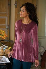 Bella Rosa Top Velvet Top Velvet Tunic Long Sleeve Velvet Top Soft Surroundings Velvet Clothes Velvet Fashion Velvet Dress Designs