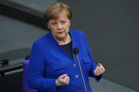 Merkel became the first female chancellor of germany in 2005 and is serving her fourth term. Angela Merkel Says She Is Pained By Russian Hacking Bbc News