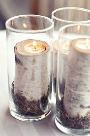 Birch Candle Rustic Winter Decor Tree Branch Decor Birch Candles