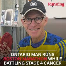 One month after defying the odds and qualifying for his 9️⃣th Boston  Marathon in September while battling stage 4 cholangiocarcinoma–the rarest  of rare cancers–Dana Fox of Waterloo, Ont., received devastating news: his