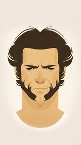 Hugh, Logan, Wolverine, wallpaper, iPhone, clean, beauty, abstract, digital  art, minimal