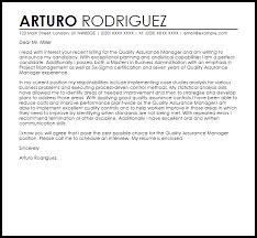 Cover Letter Template Quality Assurance Resume Format Cover Letter For Resume Teaching Cover Letter Resignation Letters