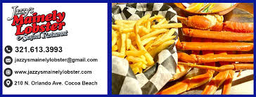 Light rum and peach schnapps mixed with island oasis mango mix. Jazzy S Mainely Lobster Seafood Restaurant Community Cocoa Beach Florida Menu Prices Restaurant Reviews Facebook