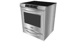 kitchenaid slide in electric range 3d