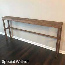 Console Table Sofa Table Hardwood Console Table Long Etsy Narrow Console Table Long Sofa Table Narrow Sofa Table