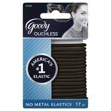 Goody Women S Ouchless Black 4mm Elastics 17 Ct Women S Organizing Hair Accessories Bride Hair Accessories Hair Accessories Storage