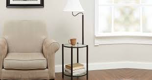 Hip2save Mainstays End Table And Lamp Combo Just 24 92 At Walmart Com Regularly 40 This End Table Ha Floor Lamp Table Glass End Tables Black Floor Lamp
