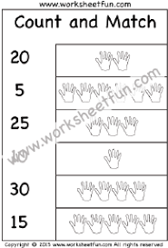 Numbers Count And Match Free Printable Worksheets Free Printable Worksheets Printable Worksheets Worksheets