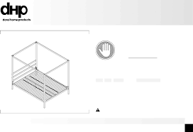 Shiny brass frame canopy bed for a modern bedroom. Https Www Manualshelf Com Manual Dhp 5584296 Instructions Assembly English Html