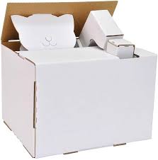 Amazon.co.jp: ダンボール工作キット ウゴック のりもはさみも使わずに組み立てられるペーパークラフト Cardboard craft  kit (猫の貯金箱) : 文房具・オフィス用品
