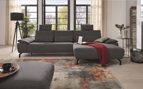 Durch die aufklappfunktion kann das gemütliche sofa in eine wohlfühloase verwandelt werden. Wohnlandschaft Mr 270 In Kira Grau Online Bei Hardeck Kaufen