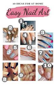 10 Easy Nail Art Ideas For An At Home Manicure Brittany Nicole Nail Art Diy Easy Nail Art Diy Simple Nails