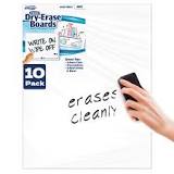 Dry Erase Foam Board, 22" x 28", 10-Pack