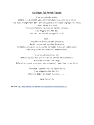 Tanpa sengaja kudengar lagu kesukaanmu sewaktu dulu. Lirik Lagu