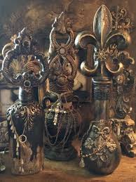 Michelle Butler Designs Decorative Bottle In Stock Ready To Ship Shop Www Crownjewel Design Bottles Decoration Altered Bottles Bottle Crafts