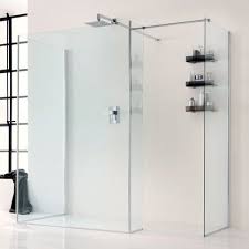 You can even put in a whole glass blocks on one side or all sides. Walk In Shower Cubicle Panel Inda Glass Chrome Rectangular