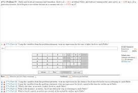 Solved (6\%) Problem 13: Pablo and Jacob are running a half