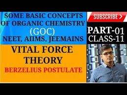 Part 1 Vital Force Theory Goc Cbse Neet Iit Youtube