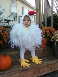 The definition of cute and cuddly is a little baby lamb. Homemade Halloween Chicken Costume