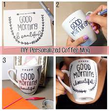 Kianny Cordon Diy Coffee Mug Diy Mugs Diy Coffee Mugs