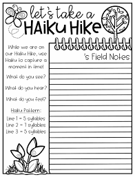 In modern haiku there are no specific rules; Take Your Students On A Haiku Hike Upper Elementary Snapshots