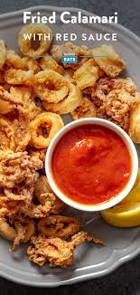Fried Calamari With Red Sauce Recipe Recipe Fried Calamari Recipes Red Sauce Recipe