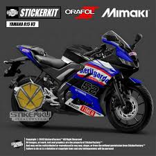 Stiker r15 all new : Decal Stikcker Sticker New R15 V3 Vva Design Custom Suka2 Shopee Indonesia