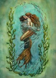 The Rescue Poster By Belinda Morris Mermaid Artwork Mermaid Art Mermaid Drawings