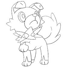 Pokemon coloring book pages rockruff evolution to lycanroc midday formmusic: Coloring Page Pokemon Sun And Moon Rockruff 12