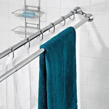Polder Chrome Duo Shower Curtain Rod Target Shower Rod Shower Curtain Rods Small Bathroom